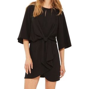 Topshop tie front minidress